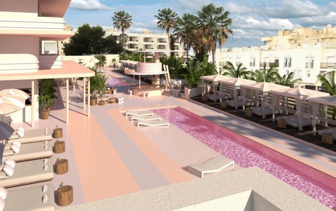 Zwembad van Hotel Paradiso Art op Ibiza