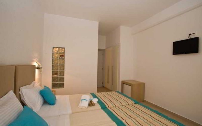Tweepersoonskamer van Hotel Zannis op Mykonos