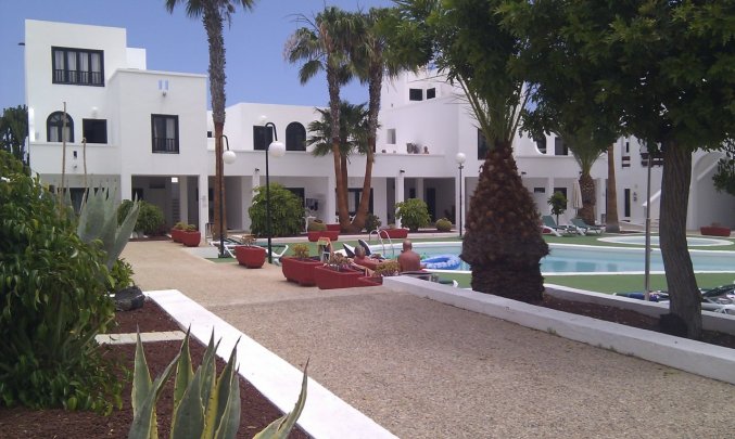 Tuin van Apartamentos Sol Lanzarote