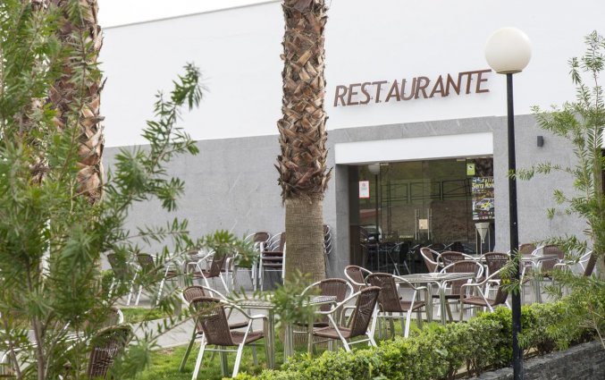 Terras van het restaurant van Hotel Rural Las Monteras Andalusië