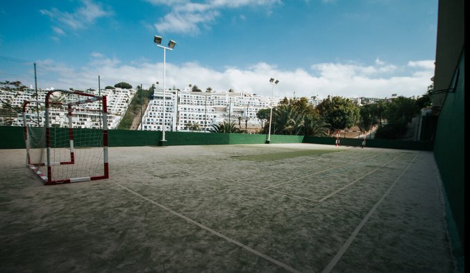Voetbalveld van Hotel Puerto Azul op Gran Canaria