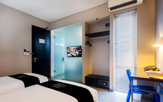 Tweepersoonskamer van Hotel Loft Legian op Bali