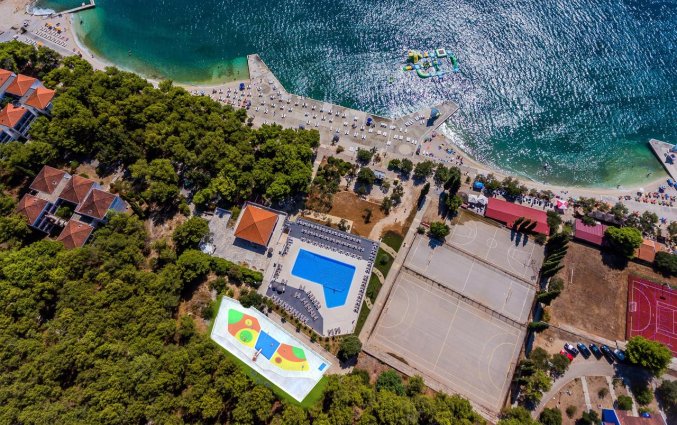Uitzicht van Hotel Medena in Dalmatië