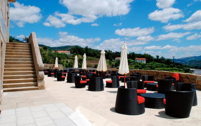 Terras van Hotel Douro Palace Resort & SPA in Noord-Portugal