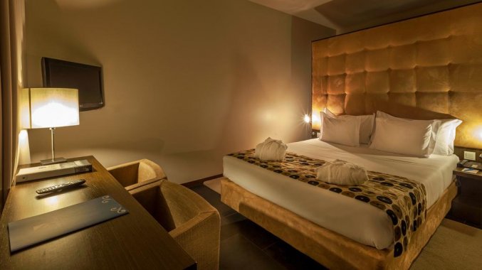 Tweepersoonskamer met 1 bed van Hotel Douro Palace Resort & SPA in Noord-Portugal