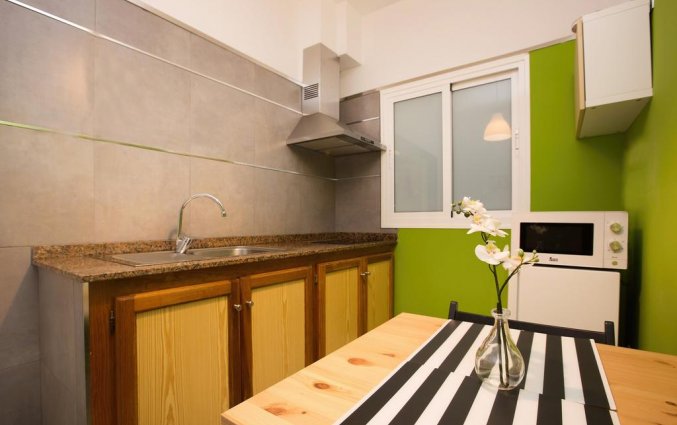 Keuken van appartement Islamar Arrecife