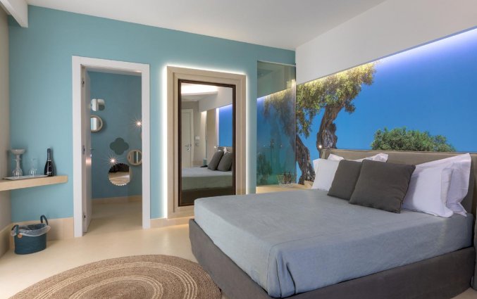 Tweepersoonskamer van Resort Terra d'Acqua in Puglia