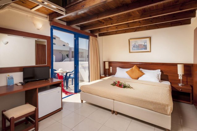 Tweepersoonskamer van Hotel Adelais op Kreta