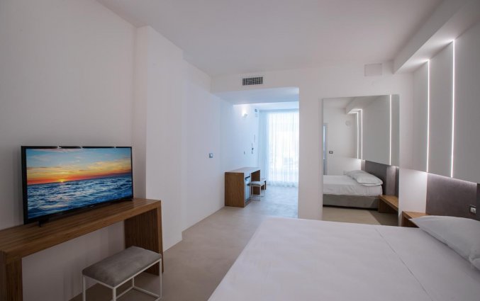 Tweepersoonskamer van Hotel Seven Suite in Puglia