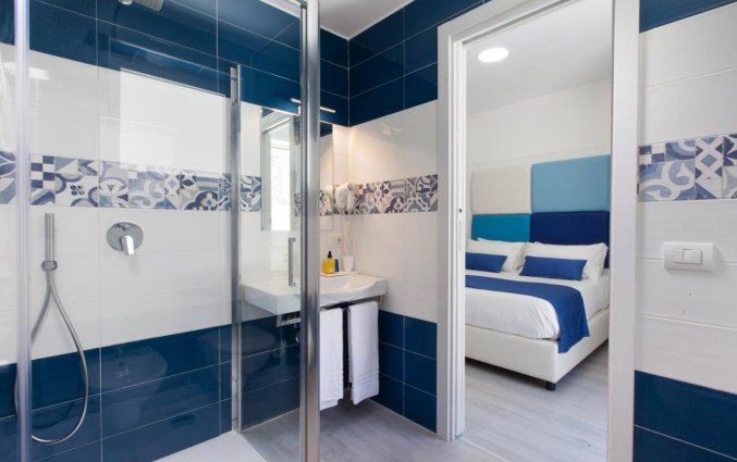 Badkamer bij Hotel O Sole Mio