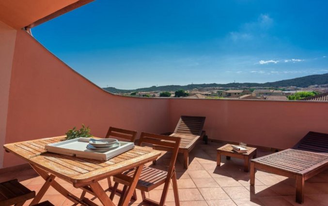 Uitzicht van Residence Cristal Blu op Sardinie