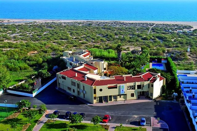 Uitzicht op Hotel Praia da Lota Resort in de Algarve