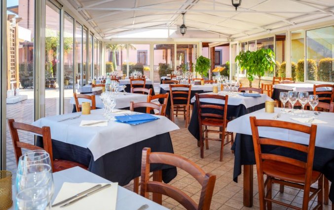 Restaurant van Hotel La Terra dei Sogni op Sicilie