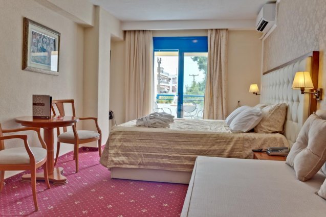 Tweepersoonskamer van Hotel en Spa Secret Paradise op Chalkidiki