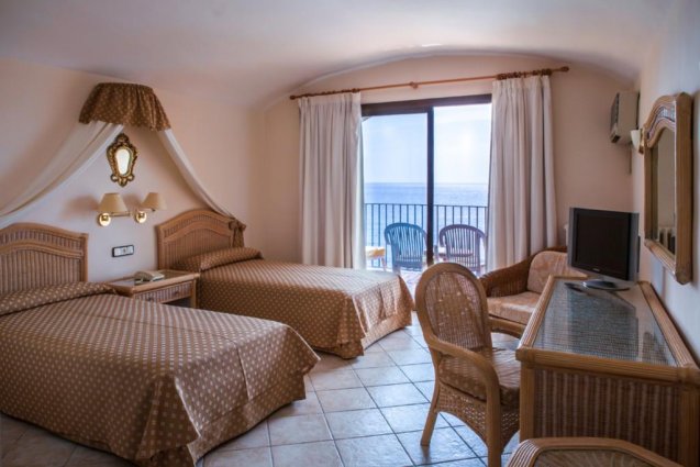 Slaapkamer van hotel Cap Roig in Platja d'Aro