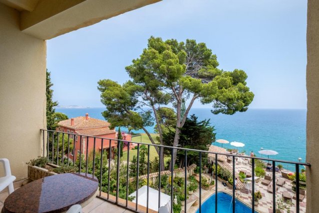 Uitzicht van hotel Cap Roig in Platja d'Aro