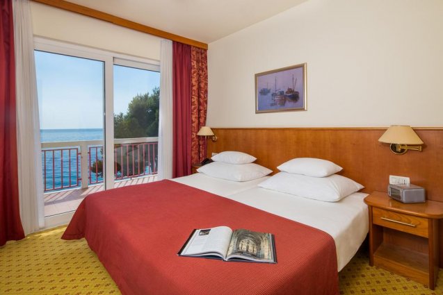 Tweepersoonskamer van Hotel Zora in Dalmatië